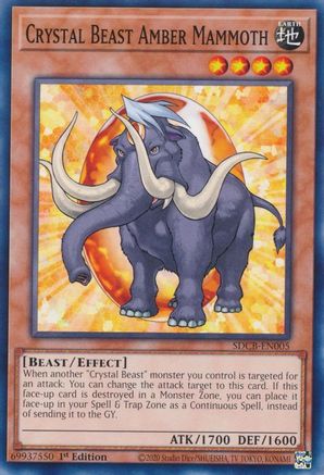 Crystal Beast Amber Mammoth (SDCB-EN005) - Structure Deck: Legend of the Crystal Beasts 1st Edition Structure Deck: Legend of the Crystal Beasts Yugioh Single  Squirtle Squad Card Shop.