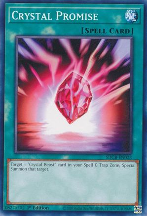 Crystal Promise (SDCB-EN023) - Structure Deck: Legend of the Crystal Beasts 1st Edition Structure Deck: Legend of the Crystal Beasts Yugioh Single  Squirtle Squad Card Shop.