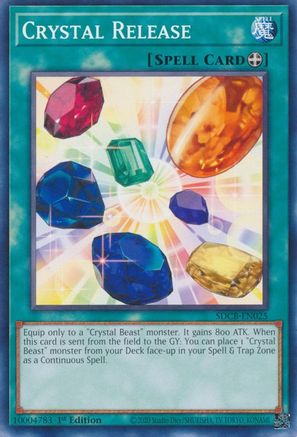 Crystal Release (SDCB-EN025) - Structure Deck: Legend of the Crystal Beasts 1st Edition Structure Deck: Legend of the Crystal Beasts Yugioh Single  Squirtle Squad Card Shop.