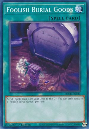 Foolish Burial Goods (SDCB-EN030) - Structure Deck: Legend of the Crystal Beasts 1st Edition Structure Deck: Legend of the Crystal Beasts Yugioh Single  Squirtle Squad Card Shop.