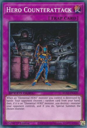 Hero Counterattack (SGX2-ENA20) - Speed Duel GX: Midterm Paradox 1st Edition Speed Duel GX: Midterm Paradox Yugioh Single  Squirtle Squad Card Shop.