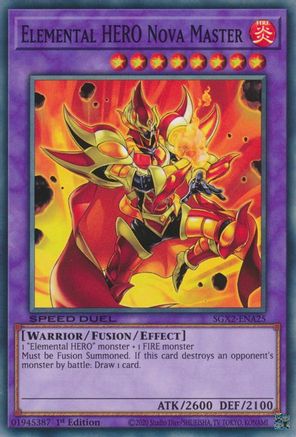 Elemental HERO Nova Master (SGX2-ENA25) - Speed Duel GX: Midterm Paradox 1st Edition Speed Duel GX: Midterm Paradox Yugioh Single  Squirtle Squad Card Shop.