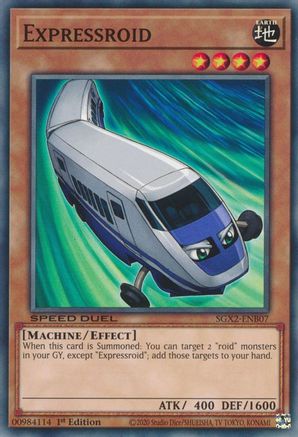 Expressroid (SGX2-ENB07) - Speed Duel GX: Midterm Paradox 1st Edition Speed Duel GX: Midterm Paradox Yugioh Single  Squirtle Squad Card Shop.