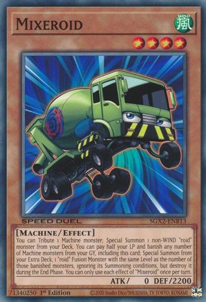 Mixeroid (SGX2-ENB13) - Speed Duel GX: Midterm Paradox 1st Edition Speed Duel GX: Midterm Paradox Yugioh Single  Squirtle Squad Card Shop.