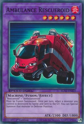 Ambulance Rescueroid (SGX2-ENB23) - Speed Duel GX: Midterm Paradox 1st Edition Speed Duel GX: Midterm Paradox Yugioh Single  Squirtle Squad Card Shop.