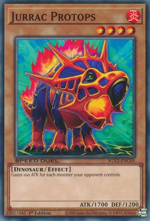 Jurrac Protops (SGX2-ENC05) - Speed Duel GX: Midterm Paradox 1st Edition Speed Duel GX: Midterm Paradox Yugioh Single  Squirtle Squad Card Shop.