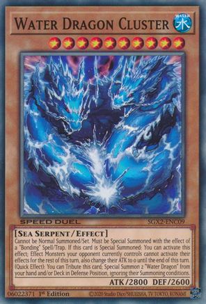 Water Dragon Cluster (SGX2-ENC09) - Speed Duel GX: Midterm Paradox 1st Edition Speed Duel GX: Midterm Paradox Yugioh Single  Squirtle Squad Card Shop.