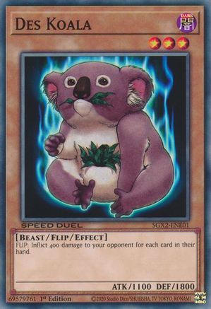 Des Koala (SGX2-ENE01) - Speed Duel GX: Midterm Paradox 1st Edition Speed Duel GX: Midterm Paradox Yugioh Single  Squirtle Squad Card Shop.