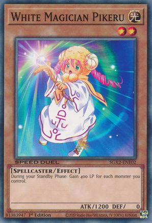 White Magician Pikeru (SGX2-ENE02) - Speed Duel GX: Midterm Paradox 1st Edition Speed Duel GX: Midterm Paradox Yugioh Single  Squirtle Squad Card Shop.