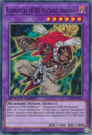 Elemental HERO Necroid Shaman (SGX2-ENE11) - Speed Duel GX: Midterm Paradox 1st Edition Speed Duel GX: Midterm Paradox Yugioh Single  Squirtle Squad Card Shop.