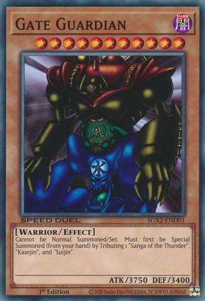 Gate Guardian (SGX2-END01) - Speed Duel GX: Midterm Paradox 1st Edition Speed Duel GX: Midterm Paradox Yugioh Single  Squirtle Squad Card Shop.