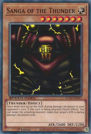 Sanga of the Thunder (SGX2-END07) - Speed Duel GX: Midterm Paradox 1st Edition Speed Duel GX: Midterm Paradox Yugioh Single  Squirtle Squad Card Shop.