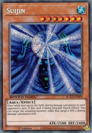 Suijin (Secret Rare) (SGX2-END09) - Speed Duel GX: Midterm Paradox 1st Edition Speed Duel GX: Midterm Paradox Yugioh Single  Squirtle Squad Card Shop.