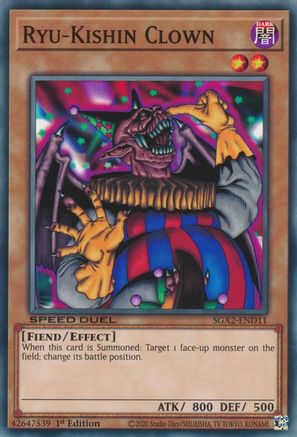 Ryu-Kishin Clown (SGX2-END11) - Speed Duel GX: Midterm Paradox 1st Edition Speed Duel GX: Midterm Paradox Yugioh Single  Squirtle Squad Card Shop.