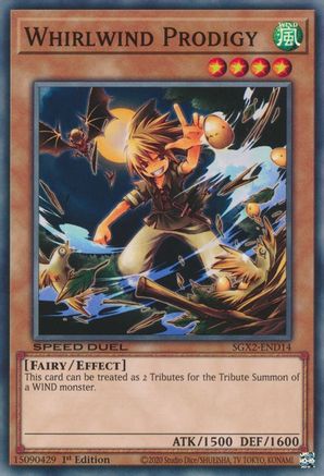 Whirlwind Prodigy (SGX2-END14) - Speed Duel GX: Midterm Paradox 1st Edition Speed Duel GX: Midterm Paradox Yugioh Single  Squirtle Squad Card Shop.