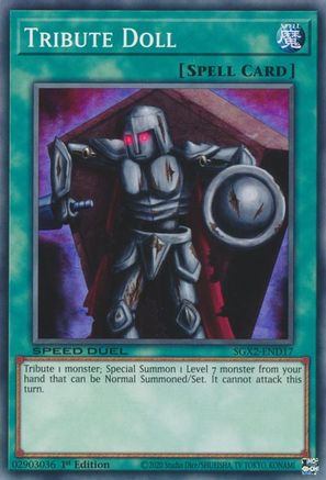 Tribute Doll (SGX2-END17) - Speed Duel GX: Midterm Paradox 1st Edition Speed Duel GX: Midterm Paradox Yugioh Single  Squirtle Squad Card Shop.
