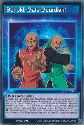 Behold, Gate Guardian! (SGX2-ENS04) - Speed Duel GX: Midterm Paradox 1st Edition Speed Duel GX: Midterm Paradox Yugioh Single  Squirtle Squad Card Shop.