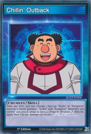 Chillin' Outback (SGX2-ENS06) - Speed Duel GX: Midterm Paradox 1st Edition Speed Duel GX: Midterm Paradox Yugioh Single  Squirtle Squad Card Shop.