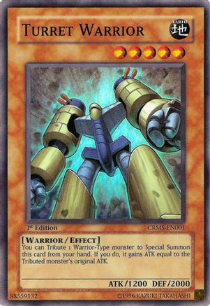 Turret Warrior (CRMS-EN001) - Crimson Crisis Unlimited Crimson Crisis Yugioh Single  Squirtle Squad Card Shop.