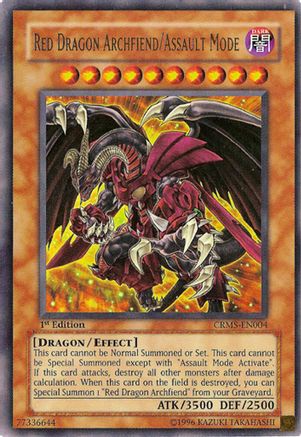 Red Dragon Archfiend/Assault Mode (CRMS-EN004) - Crimson Crisis Unlimited Crimson Crisis Yugioh Single  Squirtle Squad Card Shop.