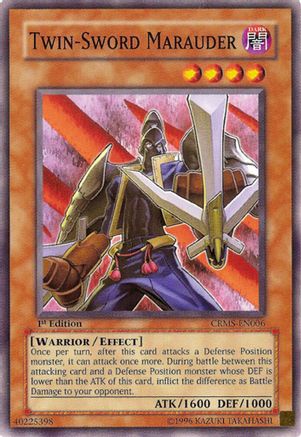 Twin-Sword Marauder (CRMS-EN006) - Crimson Crisis Unlimited Crimson Crisis Yugioh Single  Squirtle Squad Card Shop.