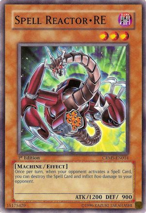 Spell Reactor - RE (CRMS-EN014) - Crimson Crisis 1st Edition Crimson Crisis Yugioh Single  Squirtle Squad Card Shop.