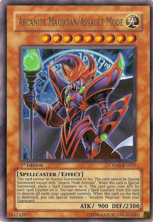 Arcanite Magician/Assault Mode (CRMS-EN021) - Crimson Crisis Unlimited Crimson Crisis Yugioh Single  Squirtle Squad Card Shop.