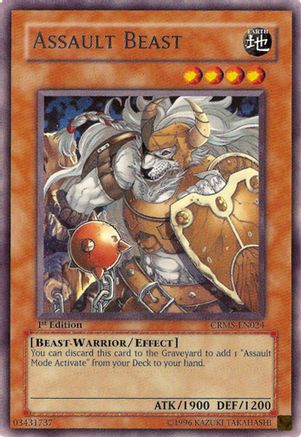 Assault Beast (CRMS-EN024) - Crimson Crisis Unlimited Crimson Crisis Yugioh Single  Squirtle Squad Card Shop.