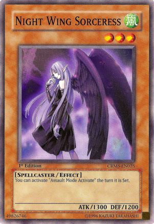 Night Wing Sorceress (CRMS-EN025) - Crimson Crisis Unlimited Crimson Crisis Yugioh Single  Squirtle Squad Card Shop.