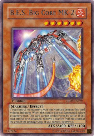 B.E.S. Big Core MK-2 (CRMS-EN030) - Crimson Crisis Unlimited Crimson Crisis Yugioh Single  Squirtle Squad Card Shop.