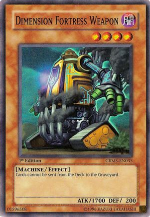 Dimension Fortress Weapon (CRMS-EN033) - Crimson Crisis Unlimited Crimson Crisis Yugioh Single  Squirtle Squad Card Shop.