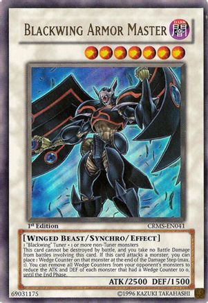Blackwing Armor Master (CRMS-EN041) - Crimson Crisis Unlimited Crimson Crisis Yugioh Single  Squirtle Squad Card Shop.