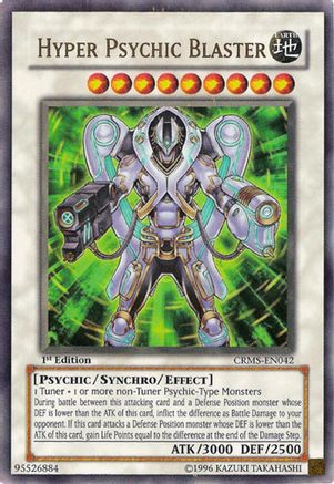 Hyper Psychic Blaster (CRMS-EN042) - Crimson Crisis 1st Edition Crimson Crisis Yugioh Single  Squirtle Squad Card Shop.