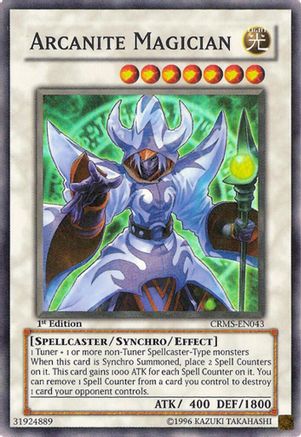 Arcanite Magician (CRMS-EN043) - Crimson Crisis 1st Edition Crimson Crisis Yugioh Single  Squirtle Squad Card Shop.