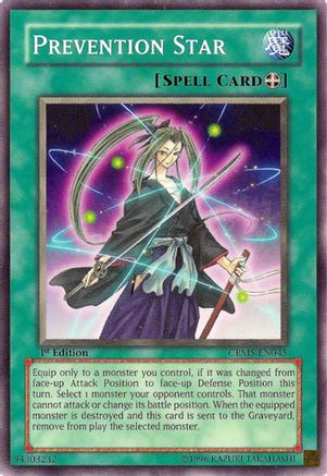 Prevention Star (CRMS-EN045) - Crimson Crisis 1st Edition Crimson Crisis Yugioh Single  Squirtle Squad Card Shop.