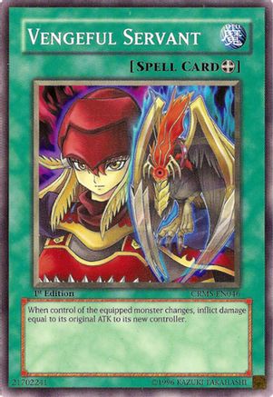 Vengeful Servant (CRMS-EN046) - Crimson Crisis 1st Edition Crimson Crisis Yugioh Single  Squirtle Squad Card Shop.