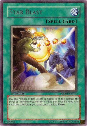 Star Blast (CRMS-EN047) - Crimson Crisis Unlimited Crimson Crisis Yugioh Single  Squirtle Squad Card Shop.