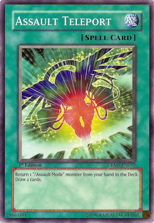 Assault Teleport (CRMS-EN052) - Crimson Crisis Unlimited Crimson Crisis Yugioh Single  Squirtle Squad Card Shop.
