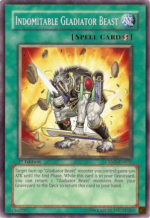 Indomitable Gladiator Beast (CRMS-EN056) - Crimson Crisis Unlimited Crimson Crisis Yugioh Single  Squirtle Squad Card Shop.