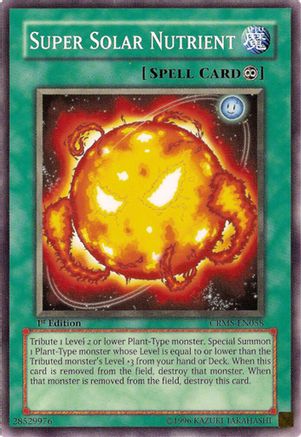 Super Solar Nutrient (CRMS-EN058) - Crimson Crisis 1st Edition Crimson Crisis Yugioh Single  Squirtle Squad Card Shop.