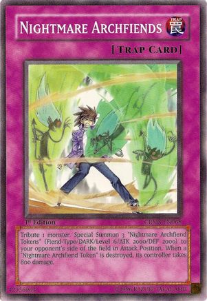 Nightmare Archfiends (CRMS-EN068) - Crimson Crisis 1st Edition Crimson Crisis Yugioh Single  Squirtle Squad Card Shop.