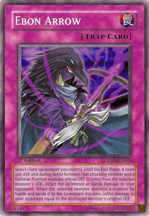 Ebon Arrow (CRMS-EN069) - Crimson Crisis Unlimited Crimson Crisis Yugioh Single  Squirtle Squad Card Shop.