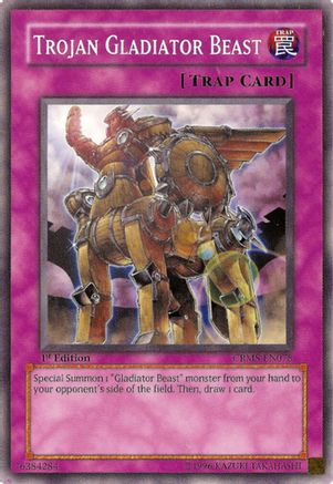Trojan Gladiator Beast (CRMS-EN078) - Crimson Crisis Unlimited Crimson Crisis Yugioh Single  Squirtle Squad Card Shop.