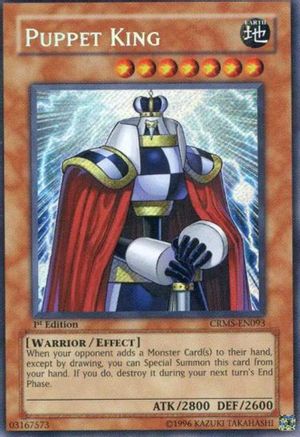 Puppet King (CRMS-EN093) - Crimson Crisis 1st Edition Crimson Crisis Yugioh Single  Squirtle Squad Card Shop.