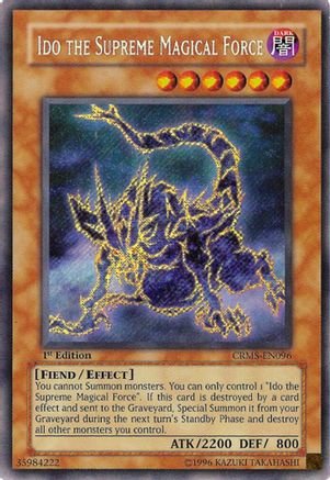 Ido the Supreme Magical Force (CRMS-EN096) - Crimson Crisis Unlimited Crimson Crisis Yugioh Single  Squirtle Squad Card Shop.