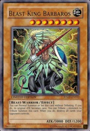 Beast King Barbaros (JUMP-EN032) - Shonen Jump Magazine Promos Limited Shonen Jump Magazine Promos Yugioh Single  Squirtle Squad Card Shop.