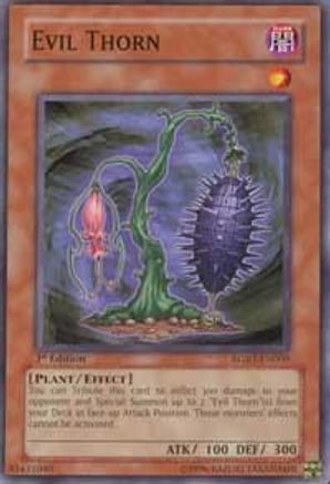Evil Thorn (RGBT-EN009) - Raging Battle 1st Edition Raging Battle Yugioh Single  Squirtle Squad Card Shop.