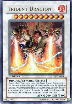 Trident Dragion (RGBT-EN043) - Raging Battle 1st Edition Raging Battle Yugioh Single  Squirtle Squad Card Shop.