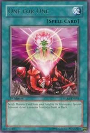 One for One (RGBT-EN045) - Raging Battle 1st Edition Raging Battle Yugioh Single  Squirtle Squad Card Shop.
