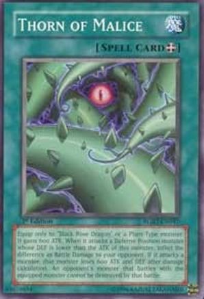 Thorn of Malice (RGBT-EN047) - Raging Battle Unlimited Raging Battle Yugioh Single  Squirtle Squad Card Shop.